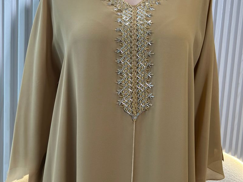 2 Pc Chiffon Handmade Embroidery