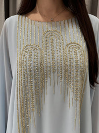 2 Pc Chiffon Handmade Embroidery