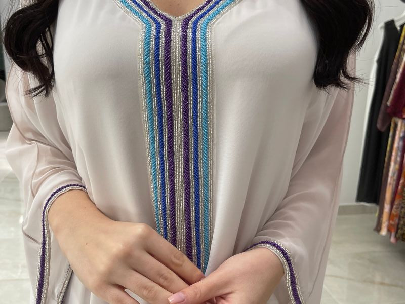 2 Pc Chiffon Handmade Embroidery