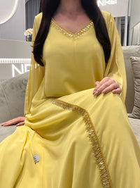 2 Pc Chiffon Handmade Embroidery