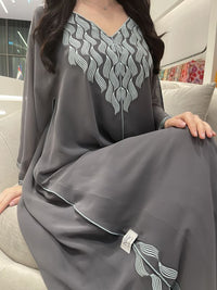 تطريز آلي من الشيفون