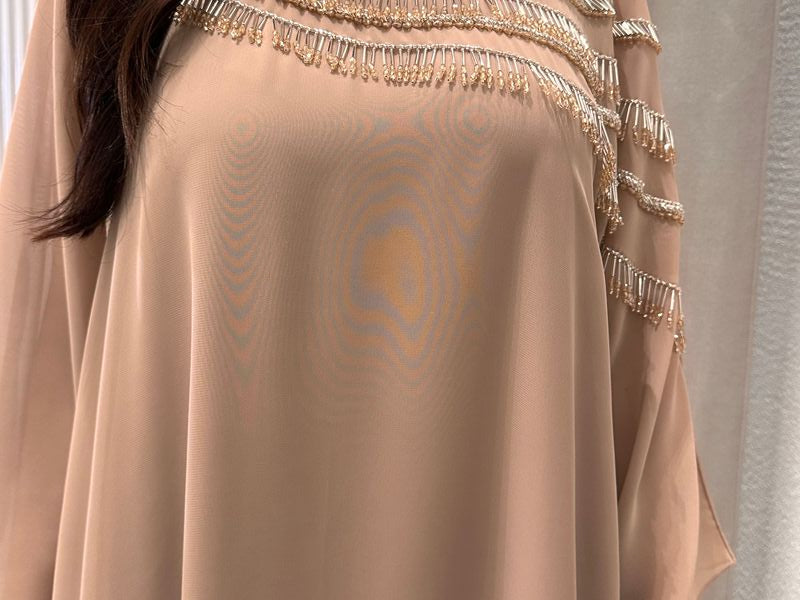 2 Pc Chiffon Handmade Embroidery