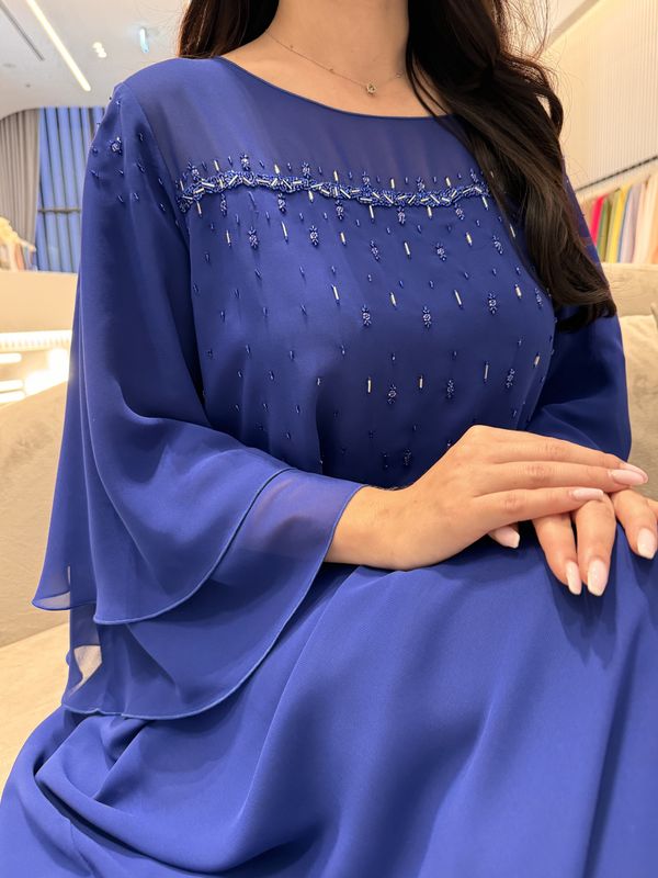 2 Pc Chiffon Handmade Embroidery