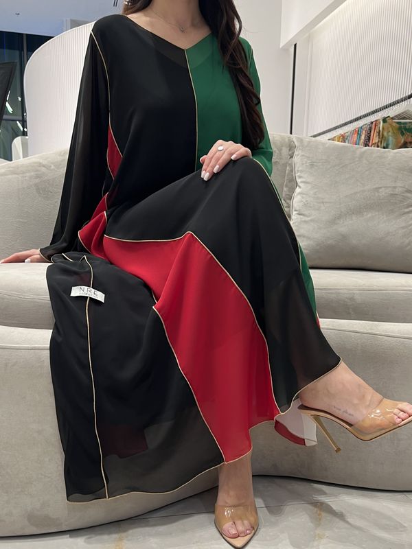 2 pc Chiffon Dress