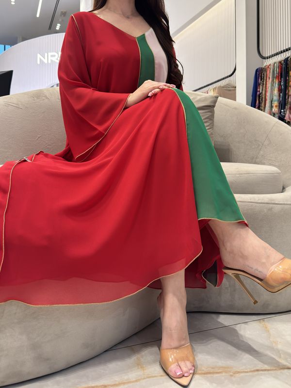 2 pc Chiffon Dress