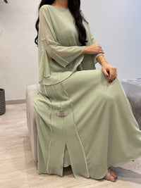 2 Pc Chiffon Handmade Embroidery