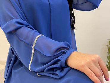 2 Pc Chiffon Handmade Embroidery