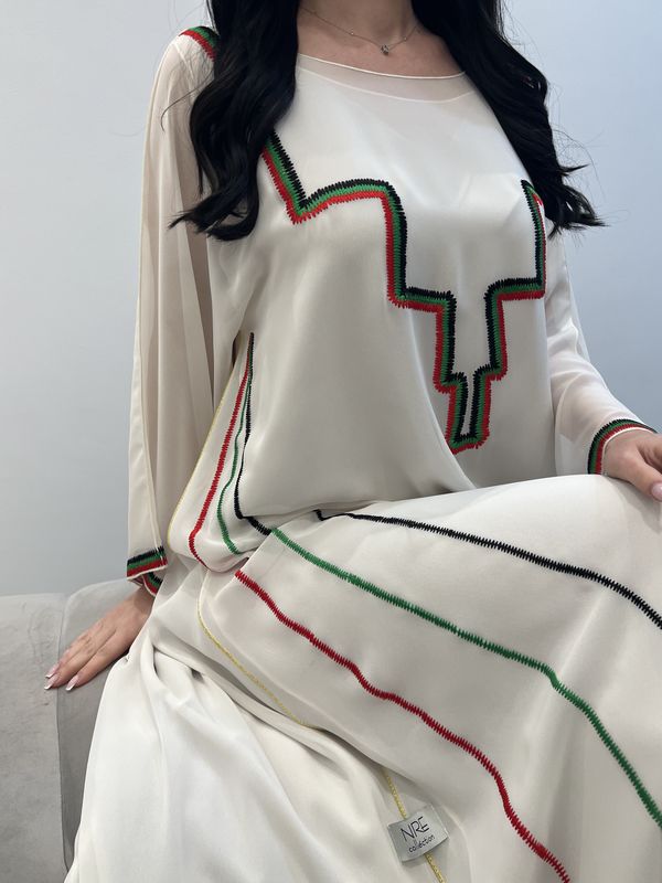 فستان شيفون من قطعتين