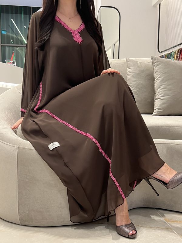 2 Pc Chiffon Handmade Embroidery