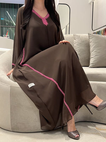 2 Pc Chiffon Handmade Embroidery