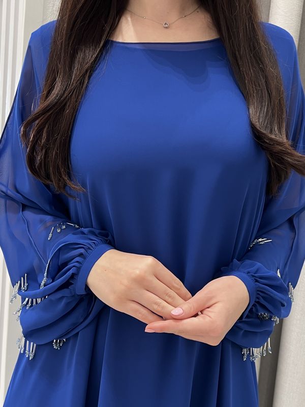 2 Pc Chiffon Handmade Embroidery