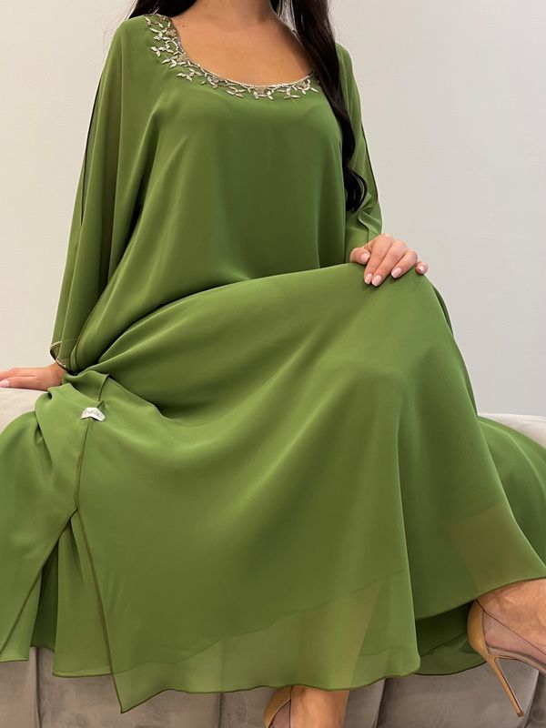 2 Pc Chiffon Handmade Embroidery