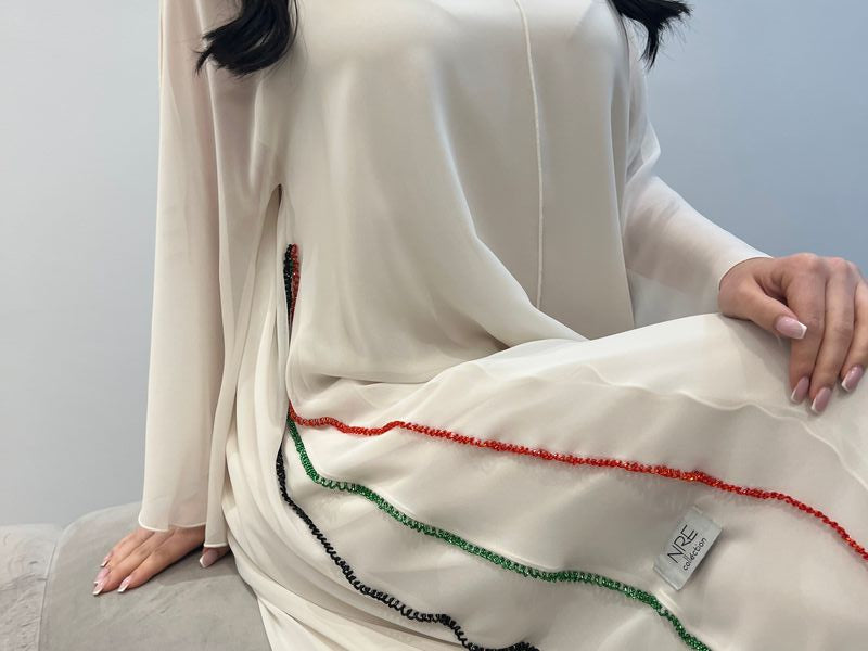 2 pc Chiffon Dress