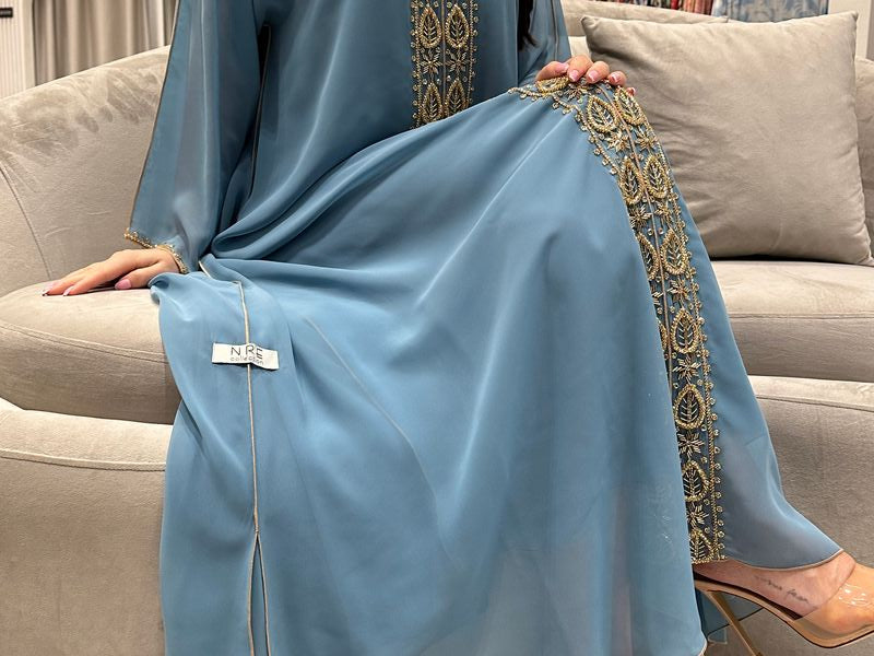 2 Pc Chiffon Handmade Embroidery