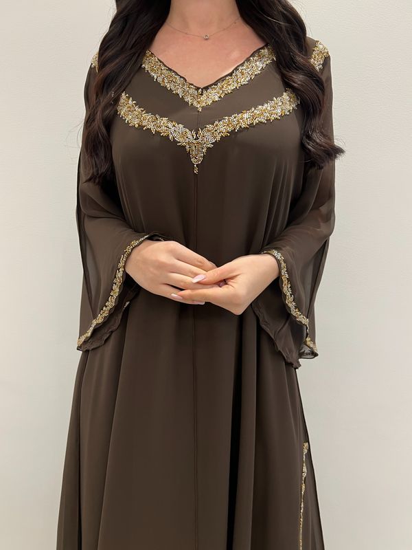 2 Pc Chiffon Handmade Embroidery