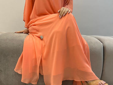 2 Pc Chiffon Handmade Embroidery