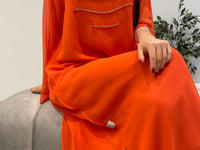 2 Pc Chiffon Handmade Embroidery