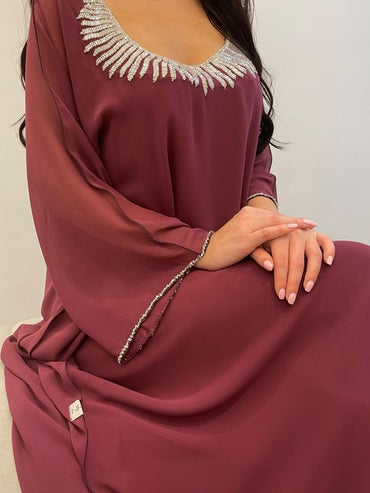 2 Pc Chiffon Handmade Embroidery