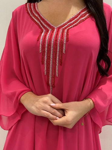 2 Pc Chiffon Handmade Embroidery