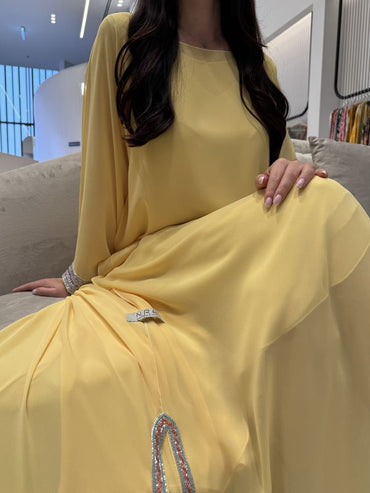 2 Pc Chiffon Handmade Embroidery