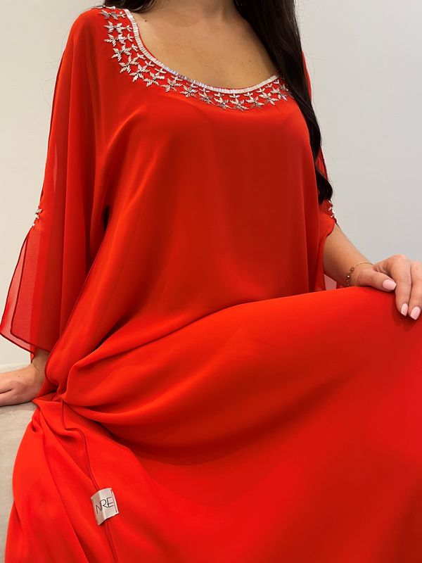 2 Pc Chiffon Handmade Embroidery