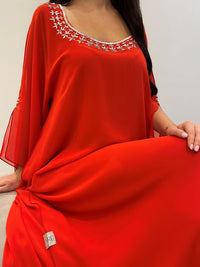 2 Pc Chiffon Handmade Embroidery