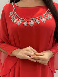 2 Pc Chiffon Handmade Embroidery