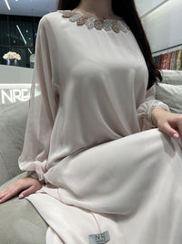 2 Pc Chiffon Handmade Embroidery