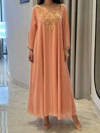 2 Pc Chiffon Handmade Embroidery