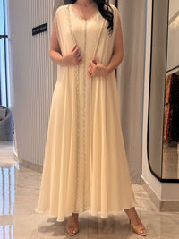 2 Pc Chiffon Handmade Embroidery