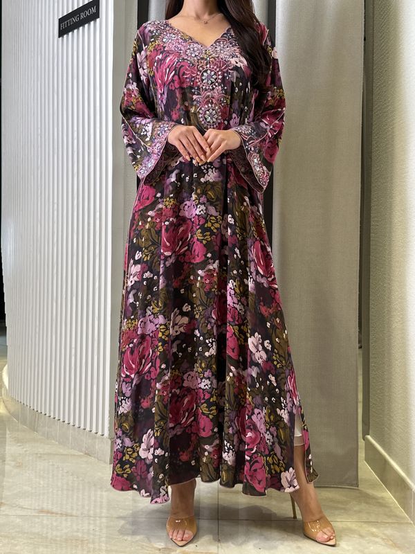 Pure Silk M5awar embroidery