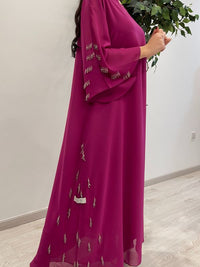 2 Pc Chiffon Handmade Embroidery