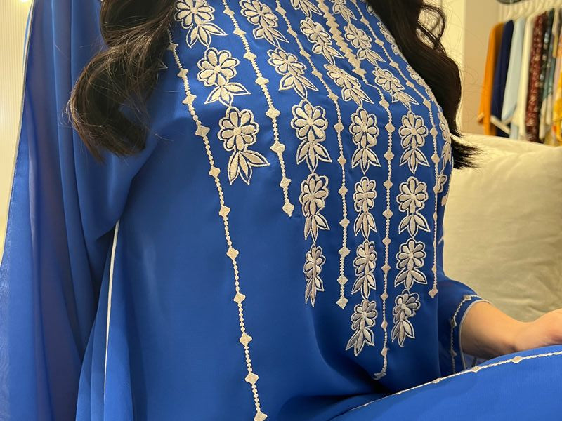 Chiffon Machine Embroidery