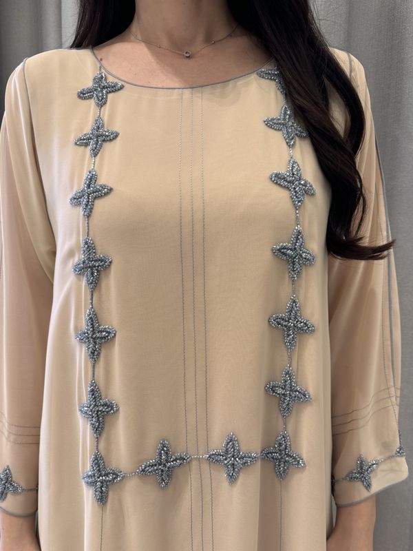 2 Pc Chiffon Handmade Embroidery
