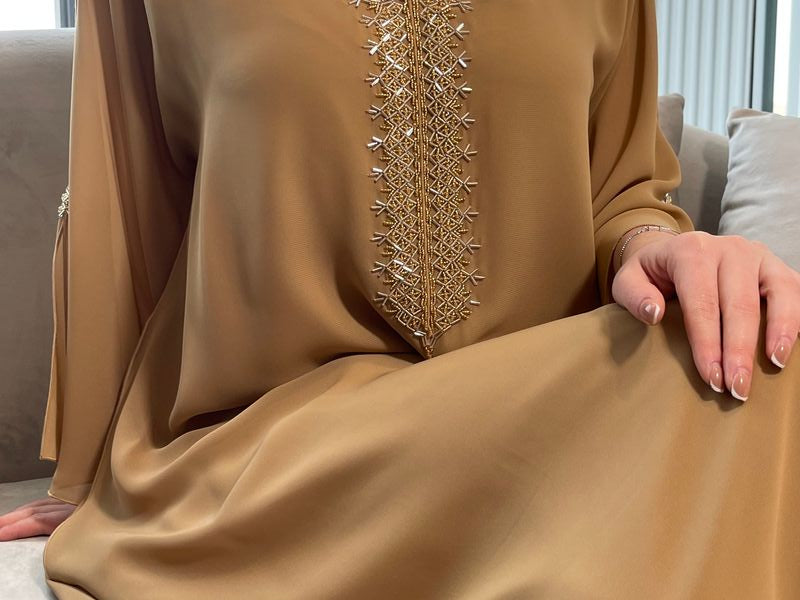 2 Pc Chiffon Handmade Embroidery