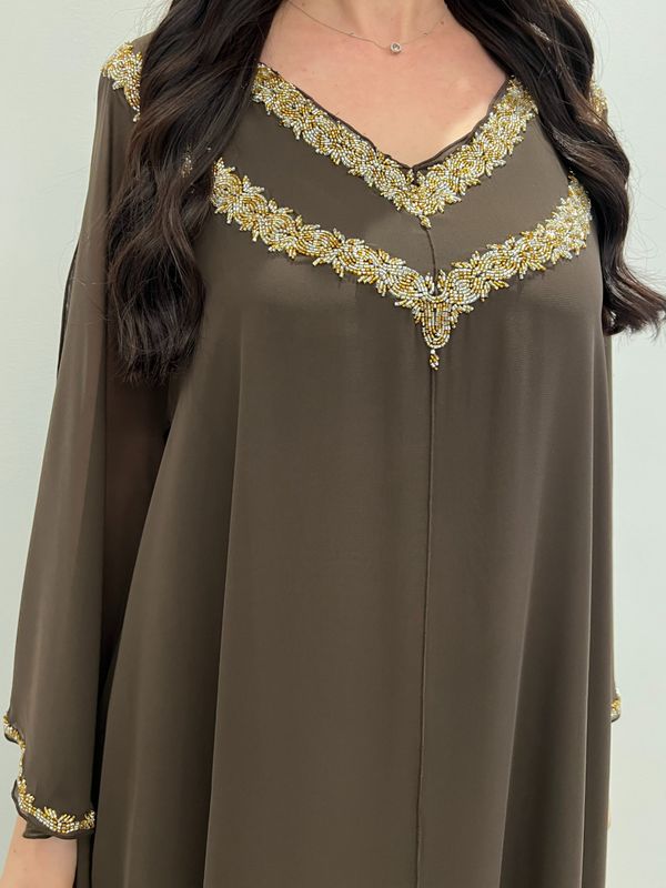 2 Pc Chiffon Handmade Embroidery