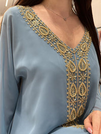 2 Pc Chiffon Handmade Embroidery