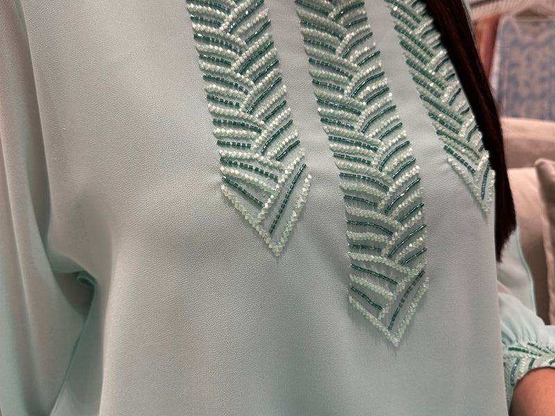 2 Pc Chiffon Handmade Embroidery