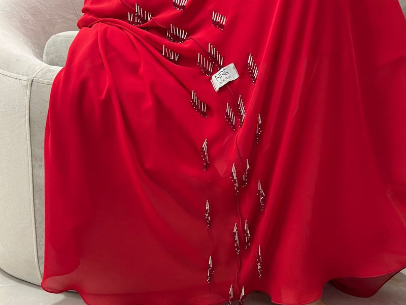 2 Pc Chiffon Handmade Embroidery