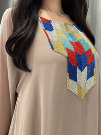 2 Pc Chiffon Handmade Embroidery