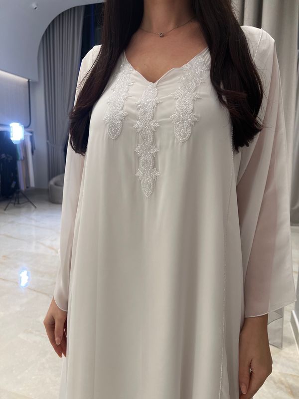 2 Pc Chiffon Handmade Embroidery