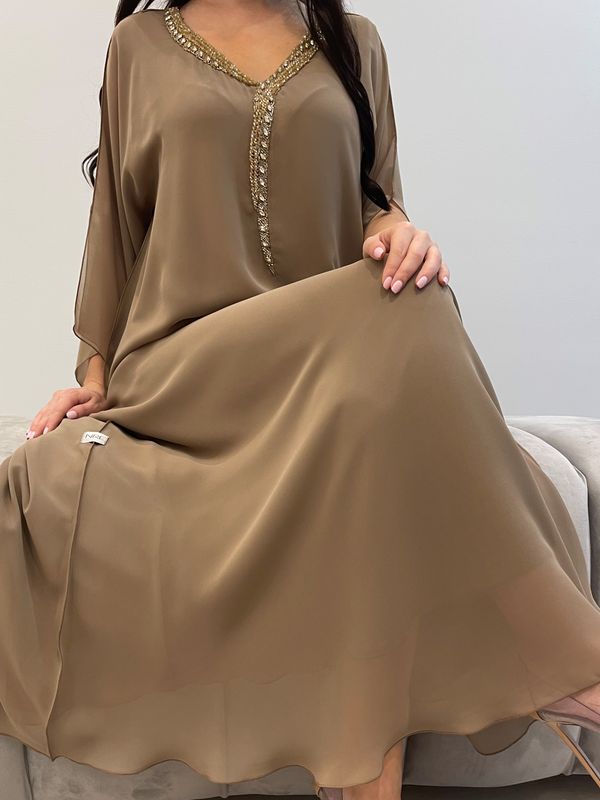 2 Pc Chiffon Handmade Embroidery