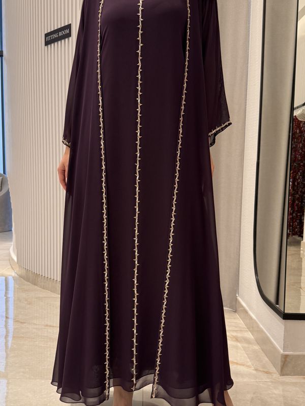 2 Pc Chiffon Handmade Embroidery