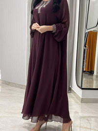 2 Pc Chiffon Handmade Embroidery
