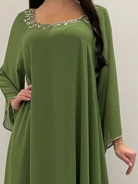2 Pc Chiffon Handmade Embroidery
