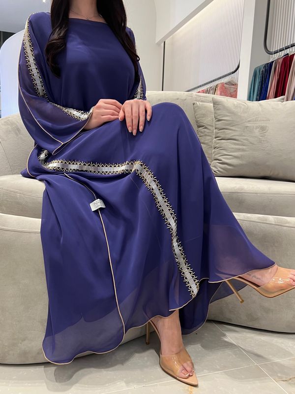 2 Pc Chiffon Handmade Embroidery