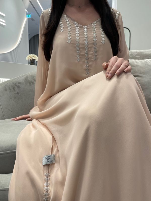 2 Pc Chiffon Handmade Embroidery