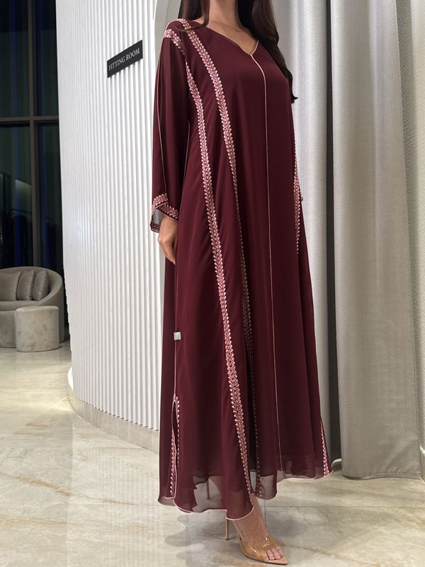 تطريز آلي من الشيفون