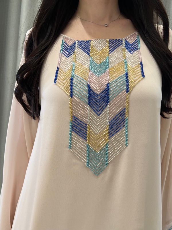2 Pc Chiffon Handmade Embroidery