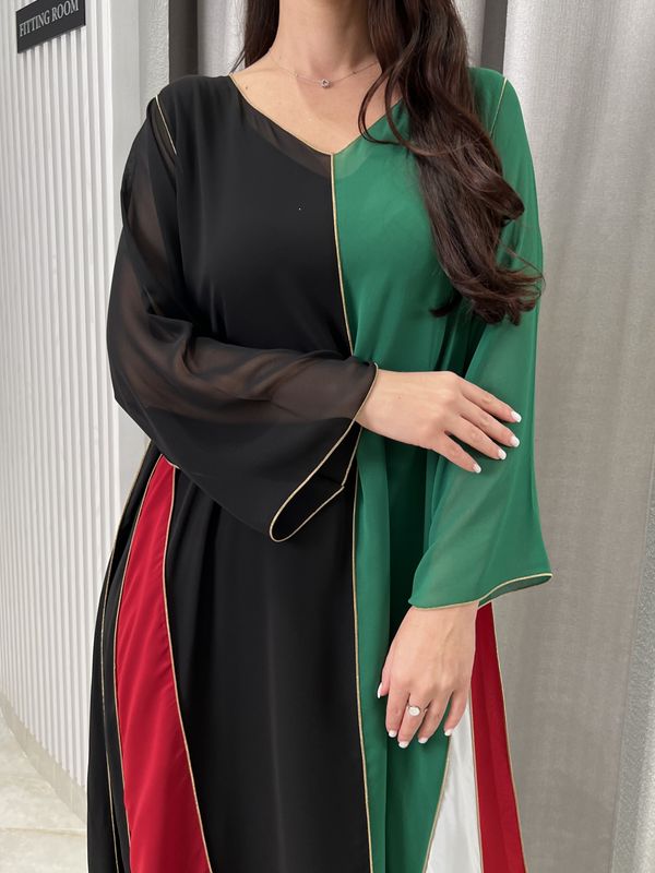 2 pc Chiffon Dress